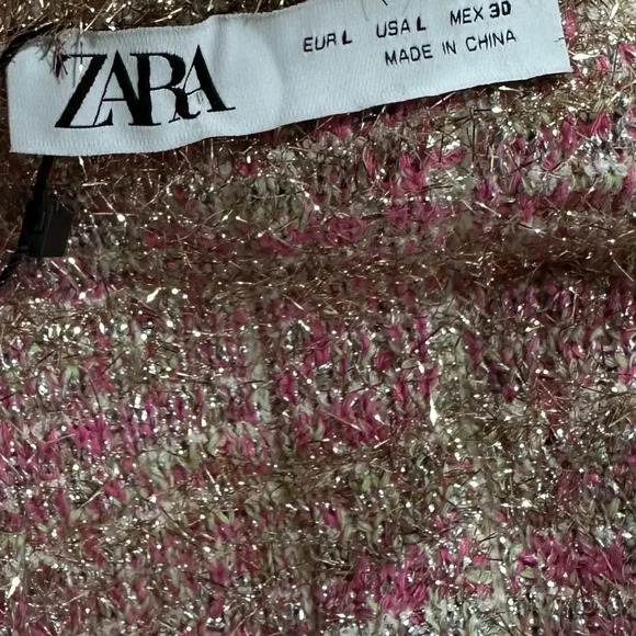 Zara CHECK KNITLurix CARDIGAN w - Picture 10 of 15